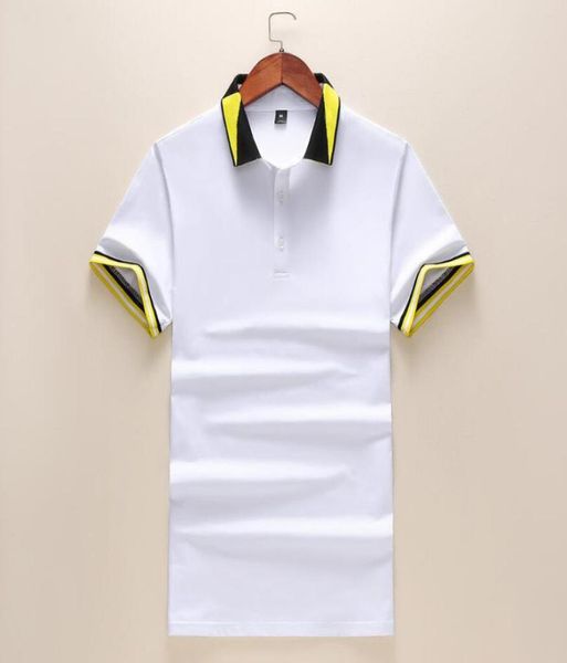 fashion summer mens short sleeve polos shirts cotton solid color mens lapel polos casual slim mens 9712874, White;black
fashion summer mens short sleeve polos shirts cotton solid color mens lapel polos casual slim mens 9712874, White;black