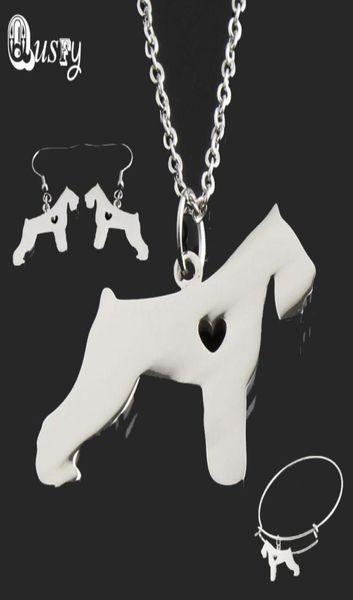 stainless steel schnauzer cute dog pendant necklace bracelet bangle earring jewelry set for women nc11342332935264, Black
stainless steel schnauzer cute dog pendant necklace bracelet bangle earring jewelry set for women nc11342332935264, Black