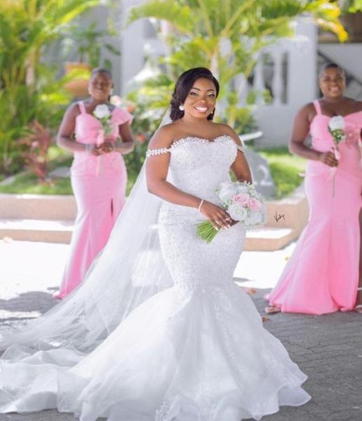 2021 gorgeous lace wedding dresses plus size arabic aso ebi mermaid beaded crystals bridal gowns off the shoulder marraige dress499063519, White
2021 gorgeous lace wedding dresses plus size arabic aso ebi mermaid beaded crystals bridal gowns off the shoulder marraige dress499063519, White