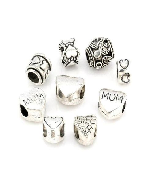 180pcs antique silver alloy mixed quotheart shapedquot big hole spacer beads for jewelry making bracelet necklace diy accessor9698433, Bronze;silver
180pcs antique silver alloy mixed quotheart shapedquot big hole spacer beads for jewelry making bracelet necklace diy accessor9698433, Bronze;silver