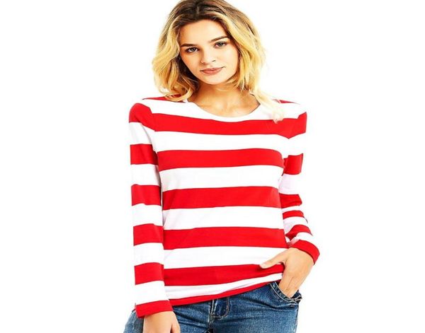 women039s tshirt red white striped t shirt for women round neck long sleeve tees colorful stripes summer casual autumn7885252
women039s tshirt red white striped t shirt for women round neck long sleeve tees colorful stripes summer casual autumn7885252