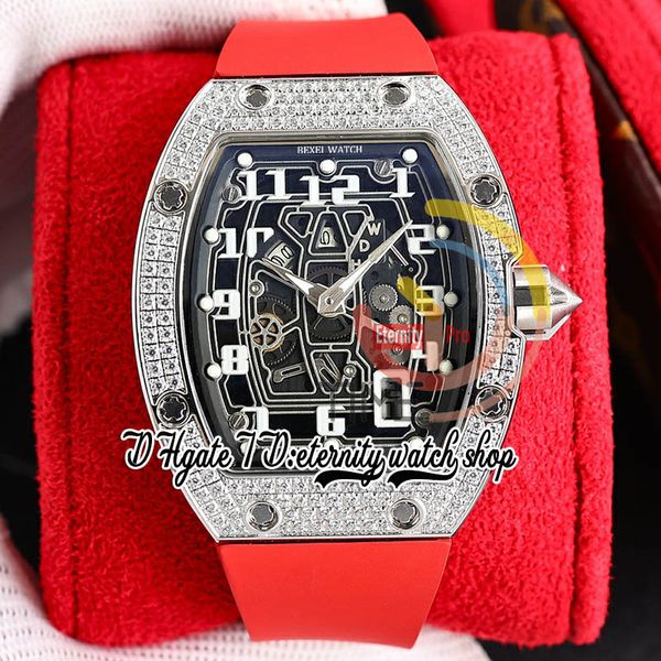 zyf 67-01 automatic mechanical mens watch 316l stainless steel paved diamonds case skeleton dial number markers red rubber strap eternity he, Slivery;brown
zyf 67-01 automatic mechanical mens watch 316l stainless steel paved diamonds case skeleton dial number markers red rubber strap eternity he, Slivery;brown