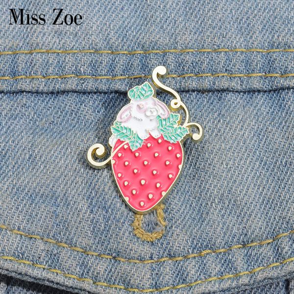 strawberry bunny enamel pins cute white rabbit custom brooches lapel badges cartoon animal funny jewelry gift for kids friends, Gray
strawberry bunny enamel pins cute white rabbit custom brooches lapel badges cartoon animal funny jewelry gift for kids friends, Gray