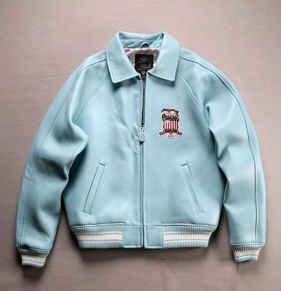 sky blue plus size lapel sheepskin leather jacket casual athletic flight suit7921856, Black;brown
sky blue plus size lapel sheepskin leather jacket casual athletic flight suit7921856, Black;brown
