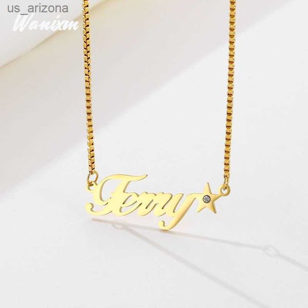 custom zircon name necklaces for women stainless steel heart pendant fashion personalized letter necklace nameplate jewelry gift l230620, Silver
custom zircon name necklaces for women stainless steel heart pendant fashion personalized letter necklace nameplate jewelry gift l230620, Silver