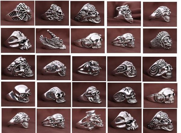 brand new 100pcs mixed different styles men039s large sizes skull skeleton punk metal alloy jewelry rings whole lot9091417, Silver
brand new 100pcs mixed different styles men039s large sizes skull skeleton punk metal alloy jewelry rings whole lot9091417, Silver