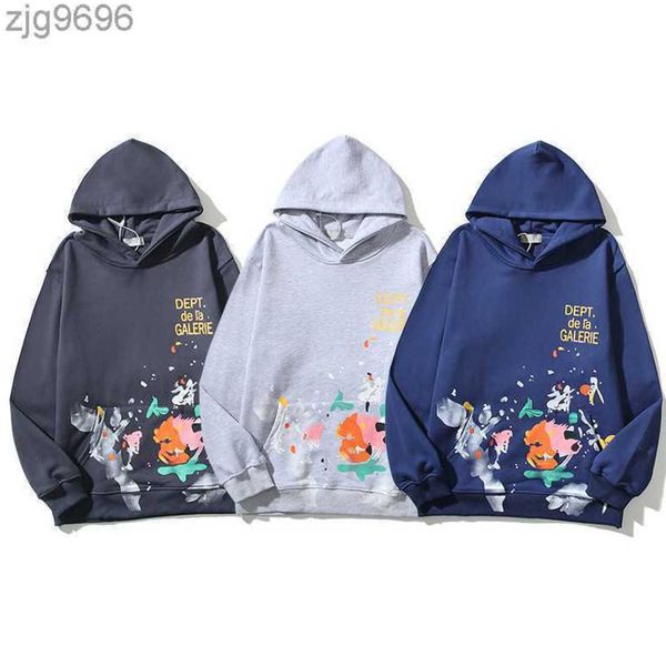 designer galery depts los angeles stars the same american high street ink splashed hoodie with graffiti tide brand hoodie lining, Black
designer galery depts los angeles stars the same american high street ink splashed hoodie with graffiti tide brand hoodie lining, Black