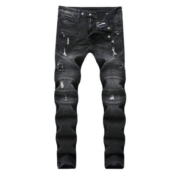 new men distressed ripped jeans designer straight motorcycle biker jeans causal denim pants streetwear style mens jeans cool men h2965246, Blue
new men distressed ripped jeans designer straight motorcycle biker jeans causal denim pants streetwear style mens jeans cool men h2965246, Blue