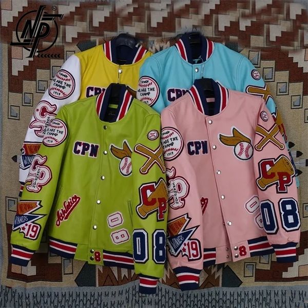 mens jackets multiletter embroidery baseball uniform men 6 color bomber coat retro genuine cowhide leather jacket heavy industry outwear 230, Black;brown
mens jackets multiletter embroidery baseball uniform men 6 color bomber coat retro genuine cowhide leather jacket heavy industry outwear 230, Black;brown