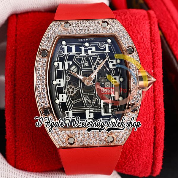zyf 67-01 automatic mechanical mens watch rose gold stainless paved diamonds case skeleton dial number markers red rubber strap eternity her, Slivery;brown
zyf 67-01 automatic mechanical mens watch rose gold stainless paved diamonds case skeleton dial number markers red rubber strap eternity her, Slivery;brown