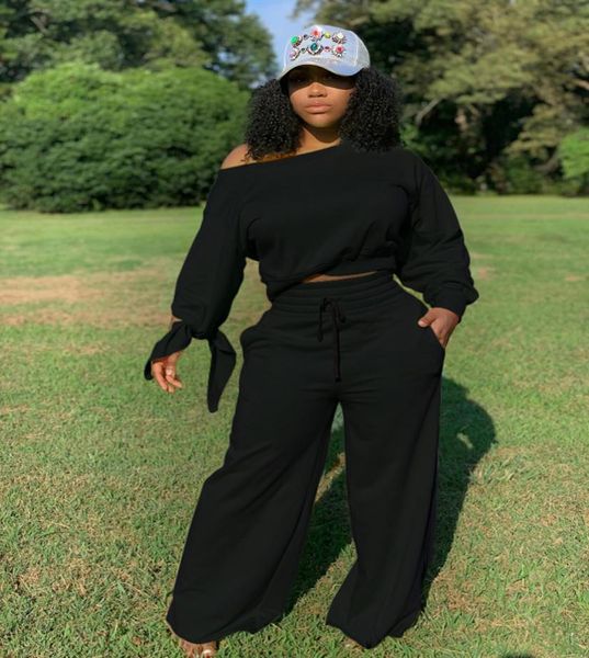 women casual two piece suits knotted long sleeve and drawstring wide leg pants set women sweat suit6772317, White
women casual two piece suits knotted long sleeve and drawstring wide leg pants set women sweat suit6772317, White