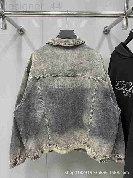 men's jackets designer fashion brand b home back paris english diamond wash water burnt off shoulder loose fit denim coat 3397, Black;brown
men's jackets designer fashion brand b home back paris english diamond wash water burnt off shoulder loose fit denim coat 3397, Black;brown