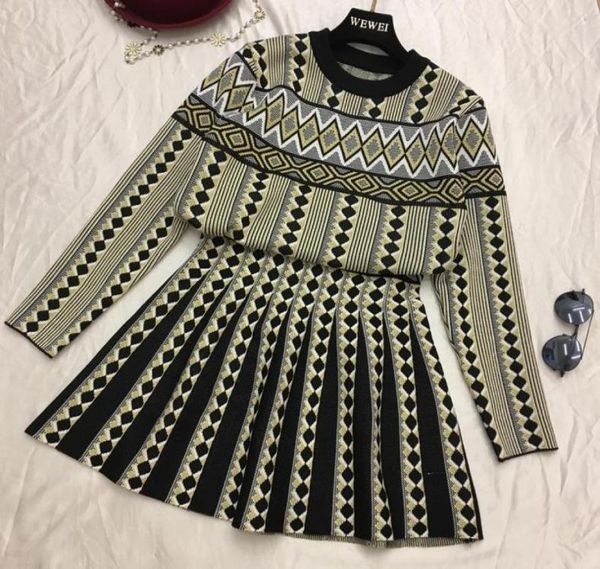 amolapha women vintage knit sweater skirts sets geometric printed female woman knitting clothing suits6728824, White
amolapha women vintage knit sweater skirts sets geometric printed female woman knitting clothing suits6728824, White