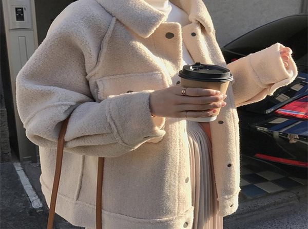 lamb fur fur coat female thickening 2019 winter new loose plush jacket shirt y2001012829064, Black;brown
lamb fur fur coat female thickening 2019 winter new loose plush jacket shirt y2001012829064, Black;brown
