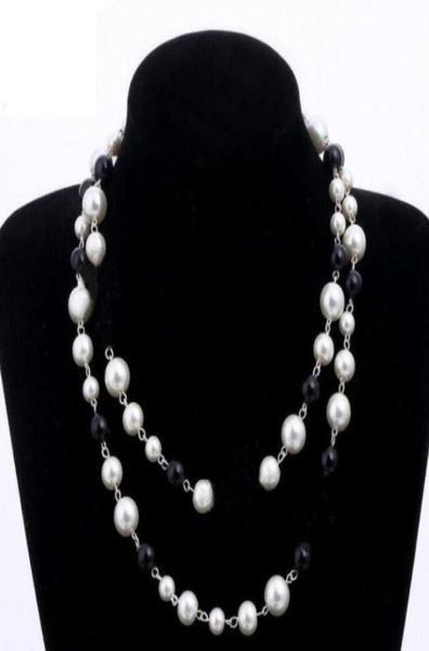 designer jewelry necklace elegant women black and white pearl sweater chain paris fashion diamond necklaces wedding jewelrys acces8021246, Silver
designer jewelry necklace elegant women black and white pearl sweater chain paris fashion diamond necklaces wedding jewelrys acces8021246, Silver
