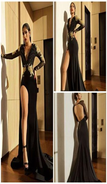 black prom dresses deep v neck lace applique long sleeve side split evening gowns backless beaded evening dress6227142, Black;red
black prom dresses deep v neck lace applique long sleeve side split evening gowns backless beaded evening dress6227142, Black;red