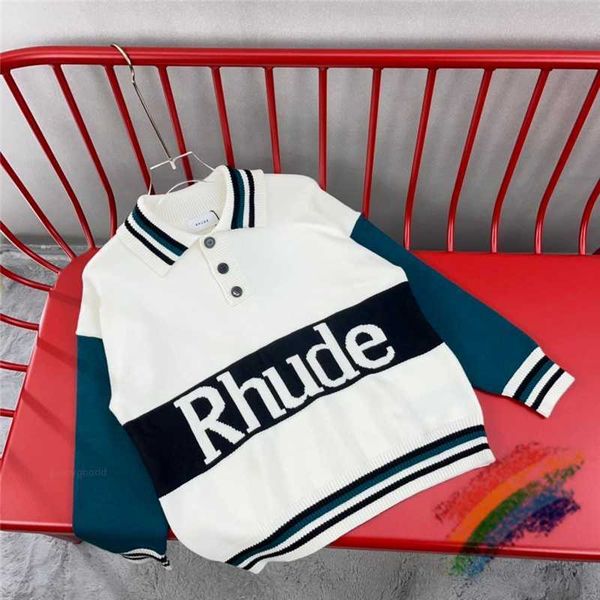 jacquard rhude lapel sweater men women knitting rhude patchwork sweatshirts, White;black
jacquard rhude lapel sweater men women knitting rhude patchwork sweatshirts, White;black