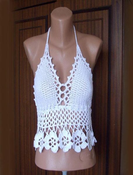 white lace crochet bralette backless bikini festival crochet white crop bikini bustier swimwear halter neck bra5144729, White;black
white lace crochet bralette backless bikini festival crochet white crop bikini bustier swimwear halter neck bra5144729, White;black