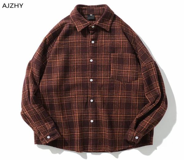 casual men shirt long sleeve autumn winter thick plaid flannel shirts mens of women vintage japanese streetwear pocket camisas5613201, White;black
casual men shirt long sleeve autumn winter thick plaid flannel shirts mens of women vintage japanese streetwear pocket camisas5613201, White;black