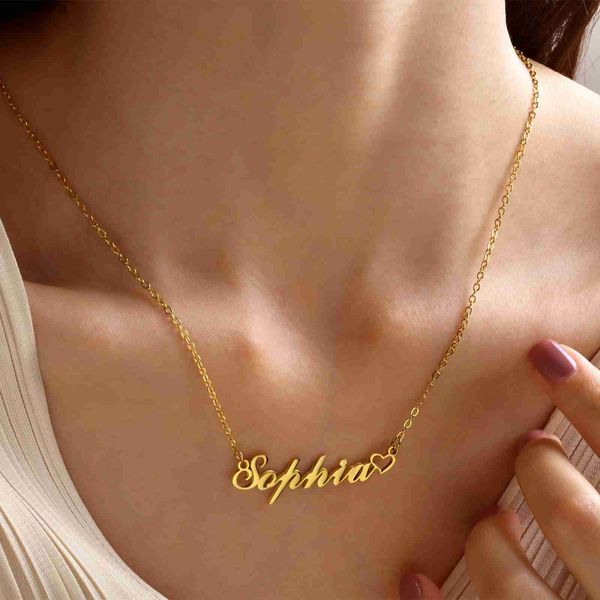 vnox personalized women name necklaces als script font nameplate custom gold color stainless steel jewelry gift for her l230620, Silver
vnox personalized women name necklaces als script font nameplate custom gold color stainless steel jewelry gift for her l230620, Silver
