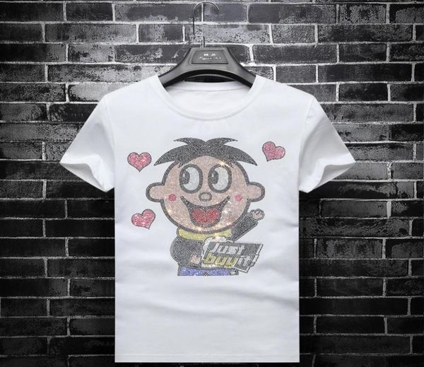 2019 summer new shortsleeved tshirt men039s fashion wangzai diamond half sleeve round neck korean tshirt4644469, White;black
2019 summer new shortsleeved tshirt men039s fashion wangzai diamond half sleeve round neck korean tshirt4644469, White;black