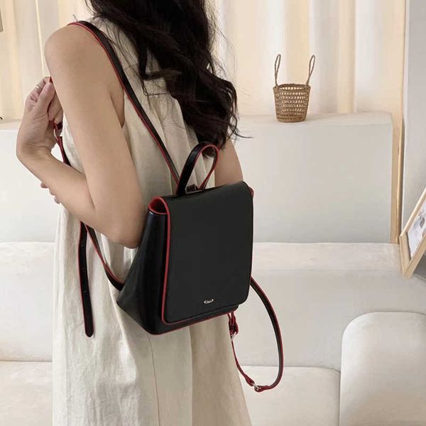 vivi backpack black and red leisure versatile women's solid color large capacity school book bag with high beauty value back pack 23080
vivi backpack black and red leisure versatile women's solid color large capacity school book bag with high beauty value back pack 23080