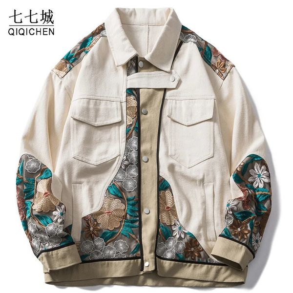 men's jackets men streetwear jacket cotton japanese embroidery patchwork varsity jacket vintage harajuku loose coat spring oversize 230, Black;brown
men's jackets men streetwear jacket cotton japanese embroidery patchwork varsity jacket vintage harajuku loose coat spring oversize 230, Black;brown