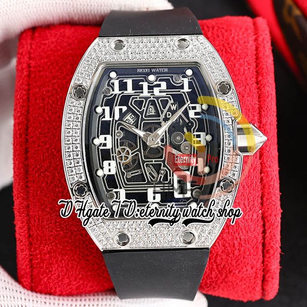 zyf 67-01 automatic mechanical mens watch 316l stainless steel paved diamonds case skeleton dial number markers black rubber strap eternity, Slivery;brown
zyf 67-01 automatic mechanical mens watch 316l stainless steel paved diamonds case skeleton dial number markers black rubber strap eternity, Slivery;brown
