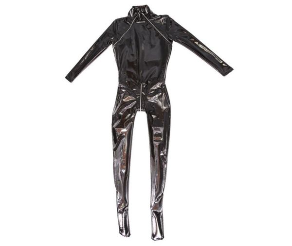 catsuit costumeswomen wetlook pvc bodysuit turtleneck and double zipper oper croth tights catsuit latex zentai suit fetish cl8632988, Black
catsuit costumeswomen wetlook pvc bodysuit turtleneck and double zipper oper croth tights catsuit latex zentai suit fetish cl8632988, Black