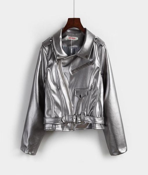 women punk cool style jacket short pu leather coat turndown collar silver more pockets and more zipper jacket outwear9445515, Black;brown
women punk cool style jacket short pu leather coat turndown collar silver more pockets and more zipper jacket outwear9445515, Black;brown