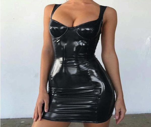 hirigin women latex faux leather bodycon mini dress 2021 summer sleeveless strap club vestido casual dresses6303203, Black;gray
hirigin women latex faux leather bodycon mini dress 2021 summer sleeveless strap club vestido casual dresses6303203, Black;gray