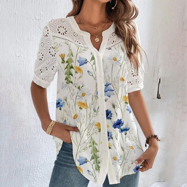 women's blouses shirts fashion elegant loose shirt woman fashion casual woman shirt summer short sleeve blouse weekend 230808, White
women's blouses shirts fashion elegant loose shirt woman fashion casual woman shirt summer short sleeve blouse weekend 230808, White