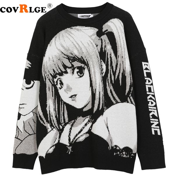men's sweaters covrlge mens hip hop streetwear harajuku sweater vintage japanese style anime girl knitted cotton pullover sweaters male, White;black
men's sweaters covrlge mens hip hop streetwear harajuku sweater vintage japanese style anime girl knitted cotton pullover sweaters male, White;black