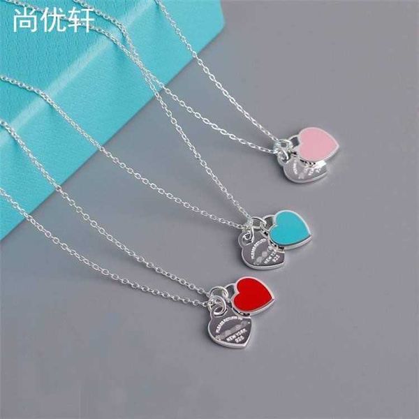 tiffanies sterling silver heart enamel blue heart love necklace versatile collar chain female valentine's day gift
tiffanies sterling silver heart enamel blue heart love necklace versatile collar chain female valentine's day gift