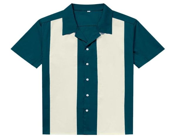 men western shirt short sleeve cotton rockabilly bowling casual shirts lake blue7627187, White;black
men western shirt short sleeve cotton rockabilly bowling casual shirts lake blue7627187, White;black