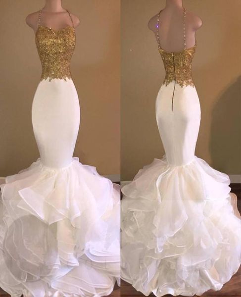2016 mermaid white and gold prom dresses spaghetti strap lace ruffles backless long african prom dress for gradustion or7766788, Black
2016 mermaid white and gold prom dresses spaghetti strap lace ruffles backless long african prom dress for gradustion or7766788, Black