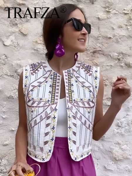 women's vests trafza women fashion y2k vintage floral embroidery vest v neck loose casual summer woman short cardigan waistcoat chic 2, Black;white
women's vests trafza women fashion y2k vintage floral embroidery vest v neck loose casual summer woman short cardigan waistcoat chic 2, Black;white