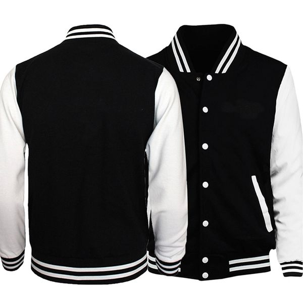 men's jackets black white solid color jacket loose oversized clothes casual men baseball clothes personality street coat warm fleece ja, Black;brown
men's jackets black white solid color jacket loose oversized clothes casual men baseball clothes personality street coat warm fleece ja, Black;brown