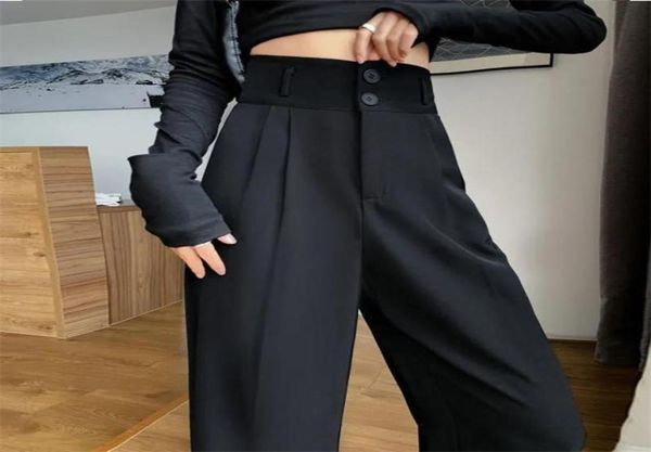 black suit pant039s spring summer casual straight tube drape loose wideleg pants highwaisted fashion trousers 2205263499613, Black;white
black suit pant039s spring summer casual straight tube drape loose wideleg pants highwaisted fashion trousers 2205263499613, Black;white