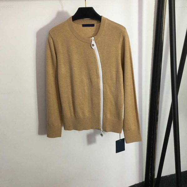 curved zipper round neck long sleeved wool knitted cardigan designer women clothes fashion girl sweater size s-l knit aug04, White
curved zipper round neck long sleeved wool knitted cardigan designer women clothes fashion girl sweater size s-l knit aug04, White