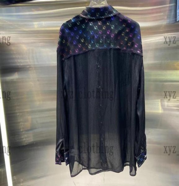 2022 newly xury womens blouses shirts quicksand mesh fabric stitching colorful denim shirts full logo wash cotton blouse size 2958318, White
2022 newly xury womens blouses shirts quicksand mesh fabric stitching colorful denim shirts full logo wash cotton blouse size 2958318, White