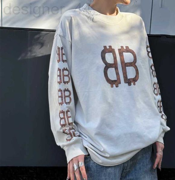 women's t-shirt designer 2023 early autumn new paris b home mud hand painted worn old men's and long sleeve t-shirt underlay atk0, White
women's t-shirt designer 2023 early autumn new paris b home mud hand painted worn old men's and long sleeve t-shirt underlay atk0, White