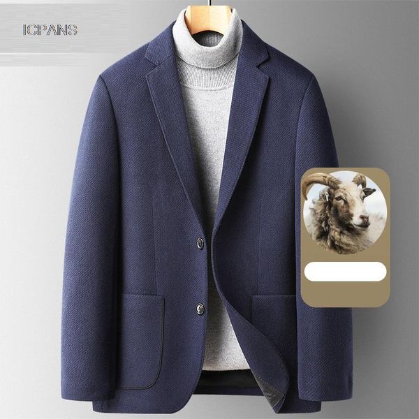 men's suits blazers 46.3% wool casual blazers men thicken fashion slim fit blazer for men jacket business suit outwear korea clothing a, White;black
men's suits blazers 46.3% wool casual blazers men thicken fashion slim fit blazer for men jacket business suit outwear korea clothing a, White;black