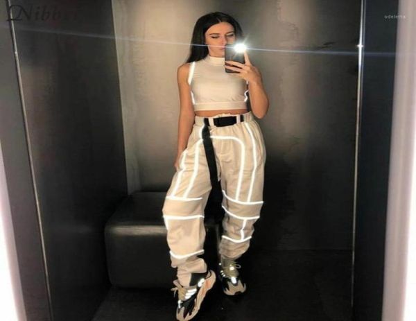 nibber spring reflective cargo pants women casual harem pants 2019 black sweatpants ladies wild belt decoration active wear14709548, Black;white
nibber spring reflective cargo pants women casual harem pants 2019 black sweatpants ladies wild belt decoration active wear14709548, Black;white