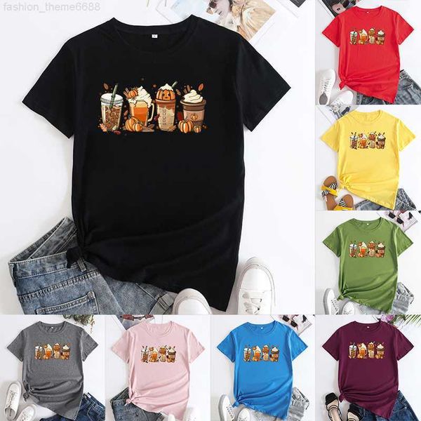 new coffee cup printed halloween short shirts women's fashion funny graphic short sleeve t-shirt, Black
new coffee cup printed halloween short shirts women's fashion funny graphic short sleeve t-shirt, Black