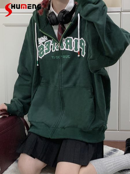 men's hoodies sweatshirts original japanese couple y2k loose velvet padded hooded zipup woman allmatch zipper cardigan sweatshirt for, Black
men's hoodies sweatshirts original japanese couple y2k loose velvet padded hooded zipup woman allmatch zipper cardigan sweatshirt for, Black