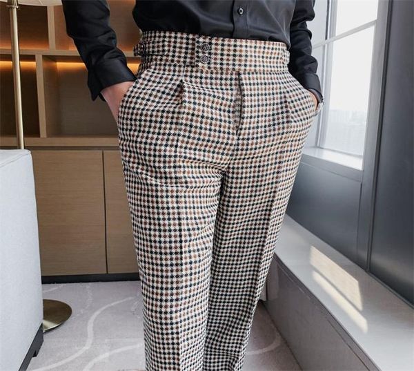 british style men high waist business dress pants fashion houndstooth ice social suit wedding groom casual trousers2953001, Black
british style men high waist business dress pants fashion houndstooth ice social suit wedding groom casual trousers2953001, Black