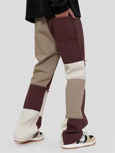 men's jeans mens casual slim fit patchwork denim pants 2023 biker hip hop for men with loose fashion trend 230809, Blue
men's jeans mens casual slim fit patchwork denim pants 2023 biker hip hop for men with loose fashion trend 230809, Blue