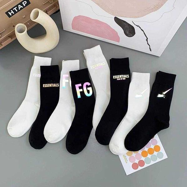 fog fugui fashion brand ess reflective high street sports mid tube couple men's and women's high tube laser cotton socks letter in, Black
fog fugui fashion brand ess reflective high street sports mid tube couple men's and women's high tube laser cotton socks letter in, Black