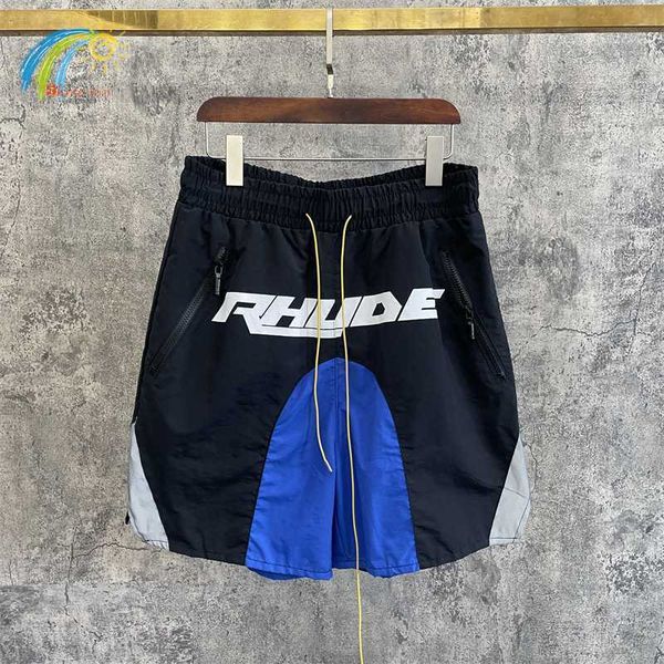 3m reflective rhude shorts men women 1 1 streetwear drawstring inside mesh splicing rhude breeches with tags, White;black
3m reflective rhude shorts men women 1 1 streetwear drawstring inside mesh splicing rhude breeches with tags, White;black